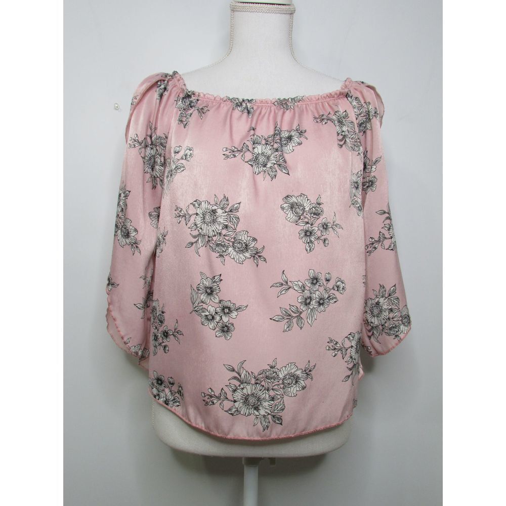 Cozy Fox On Off the Shoulder Blouse Slit Sleeves